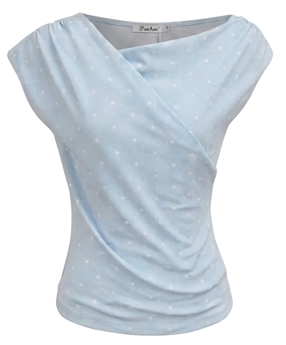 Blusa Asimétrica de Lunares