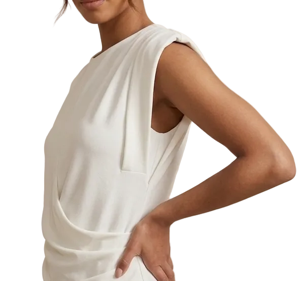Blusa Drapeada sin Mangas