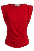 Blusa Drapeada sin Mangas